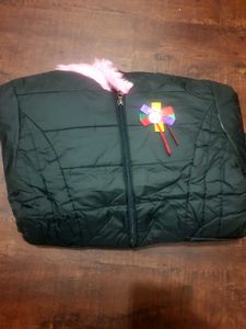 Girls Black Winter Coat