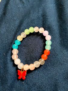 Butterfly Charm Beaded Bracelet