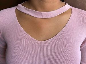 Keyhole Neckline Top