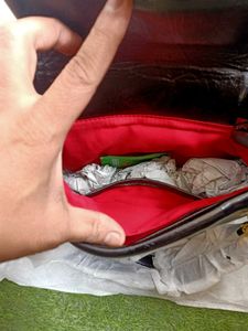 WOMEN'S IMPORTED PURE LEATHER Black Handba