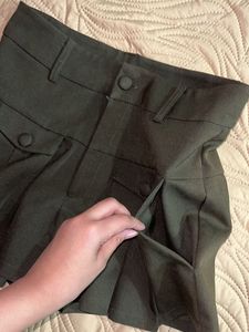 Olive Green Skorts
