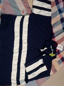 Striped Navy Blue Crop Top
