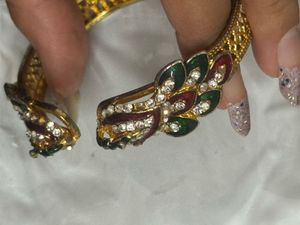 Elegant Peacock Bangle