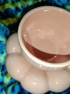 Pink Flower Cup and Saucer