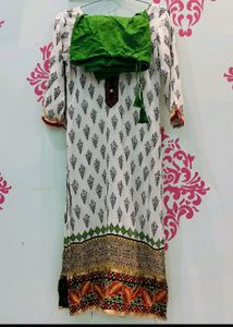 Kurta With Churidar Pajama And Dupatta