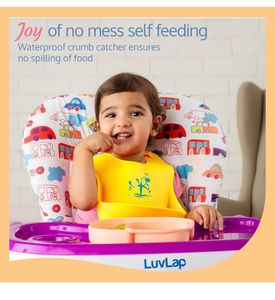 Luvlap Silicone Bib For Infants Or Toddler