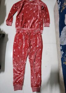 Fox fur Cozy Polka Dot Pajama Set