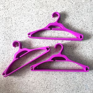 Set Of 28 Magenta Clothes Hangers