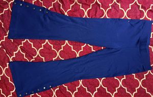 Navy Blue Flared Bell-Bottom Pants