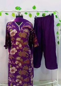 New Suit set In Purple Shade
