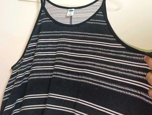 SALE - Striped Slip On Tank Dress