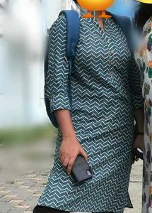 Teal Printed Kurta