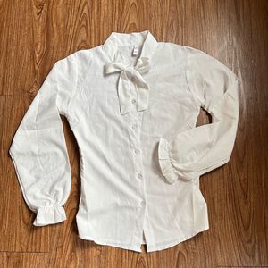 Ruffle Fairycore White Shirt