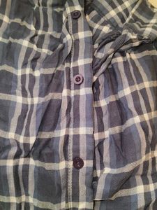 Blue Plaid Casual Shirt