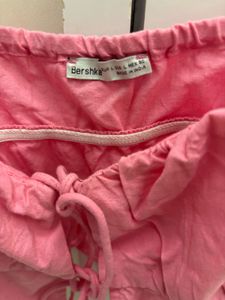 Bershka Pink Tie-Front Cami
