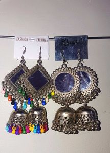 Boho Jhumka Earrings