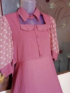 Pink Polka Dot Dress💝