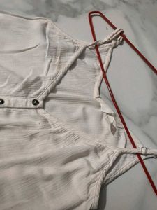 White Button-Down Bodysuit