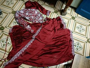 Ready To Wear Saree With Shrug Style Blouse