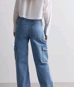 blue cargo jeans