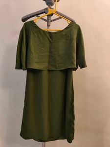 Olive Green Mini Dress