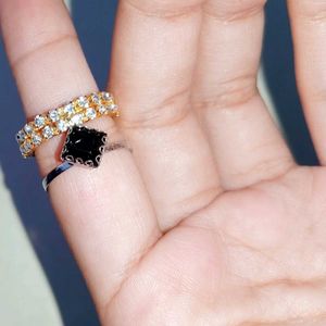 Black And Gold Rings