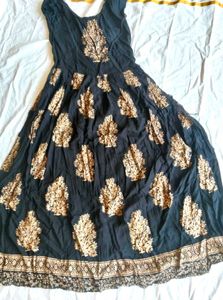Black Colour   Naira Pattern Kurti