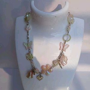 floral  Charm Necklace