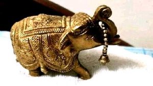 Vintage Brass Elephant Showpiece