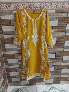Yellow Kurta pant set