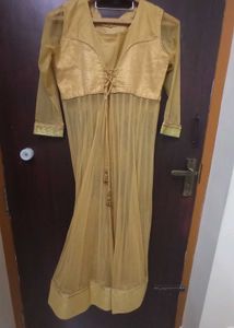 Elegant Gold Embroidered Mastani Suit