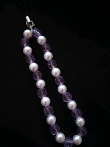 Pearl & Crystal Phone Charm