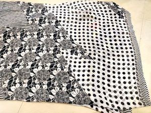 Polka Dots + Floral Saree
