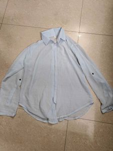 Sheer Light Blue Shirt