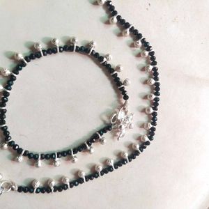 Pure Silver Ghungroo Nazariya Payal 1 Pair.