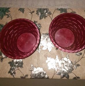 New  Pair of Plastic Flower Pots( 8 inch)