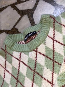 Argyle Knit Sweater