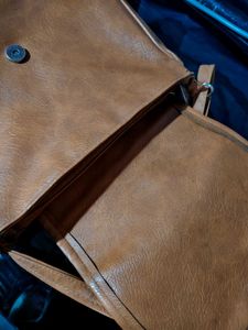 Vintage Brown Leather Shoulder Bag