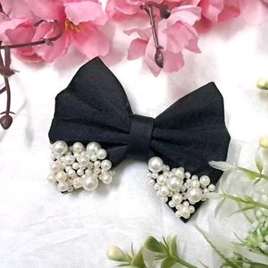 Pearl Bow Hair Clips - Adorable!