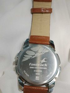 Fastrack Watch With Leather Band