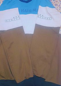 Blue Hair Man BK tshirt With Full Sleeves.