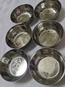 Steel Dinner Bowls (Set of 6)
