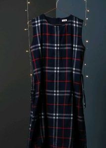 Plaid Sleeveless Dress