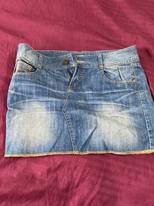 Denim Mini Skirt