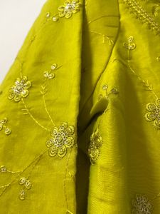 Anarkali Suit With Contrast Banarasi Dupatta