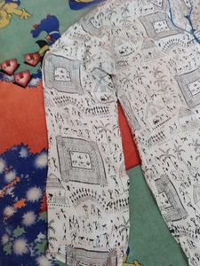 White Printed Kurti