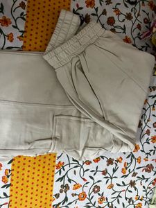 Beige Casual Joggers