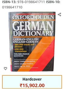 OXFORD DUDEN German To English DICTIONARY