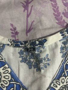 Blue Floral Print Tunic