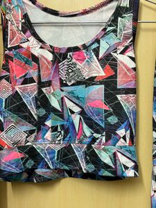 gym yoga Printed Leggings &amp; Top Set